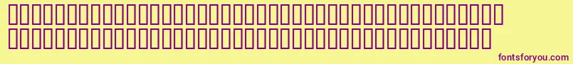 Tonywhitesh Font – Purple Fonts on Yellow Background