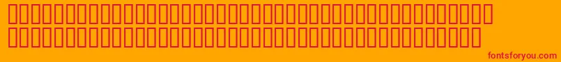 Tonywhitesh Font – Red Fonts on Orange Background
