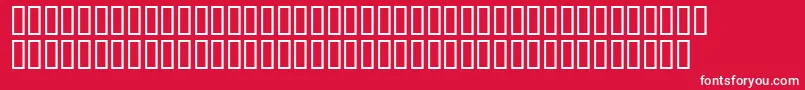 Tonywhitesh Font – White Fonts on Red Background