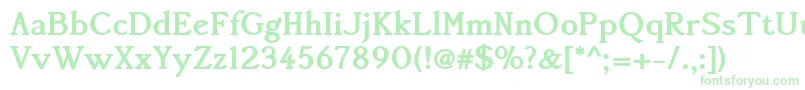 Accanthisadfstdno3Bold Font – Green Fonts on White Background