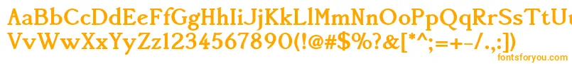 Accanthisadfstdno3Bold Font – Orange Fonts on White Background