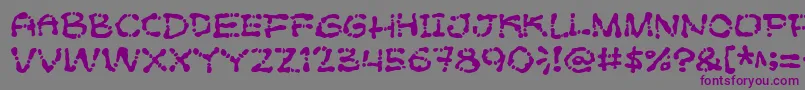 Poftsarade Font – Purple Fonts on Gray Background