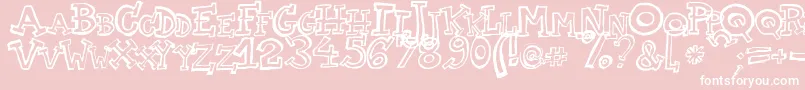 TwoAm Font – White Fonts on Pink Background