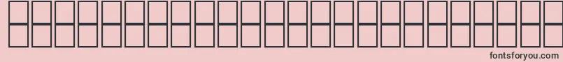 Fonte AlKharashi65 – fontes pretas em um fundo rosa