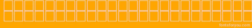 フォントAlKharashi65 – オレンジの背景にピンクのフォント