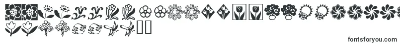 KrKatsFlowers2 Font – Sudanese Fonts