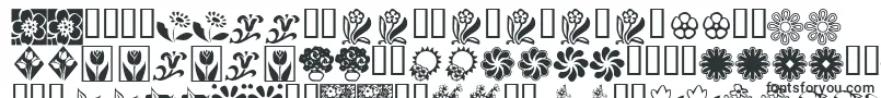 Шрифт KrKatsFlowers2 – словацкие шрифты