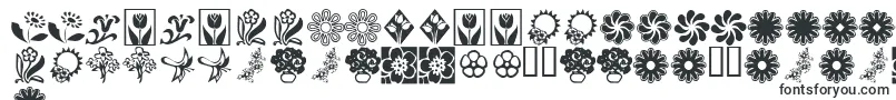 KrKatsFlowers2-fontti – kreolilaiset fontit