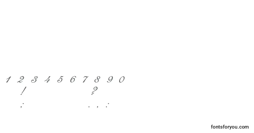 Шрифт RomanaScript – алфавит, цифры, специальные символы