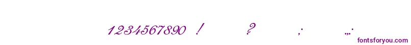 RomanaScript Font – Purple Fonts on White Background