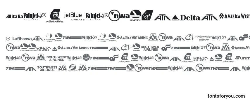 Обзор шрифта AirlineLogos