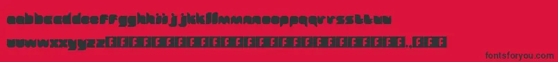 Fairytale Font – Black Fonts on Red Background