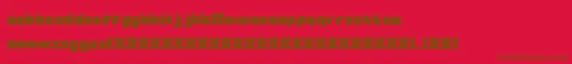Fairytale Font – Brown Fonts on Red Background