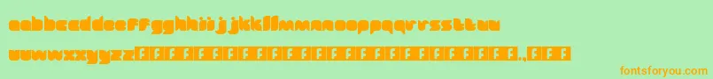 Fairytale Font – Orange Fonts on Green Background