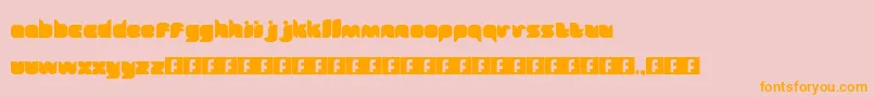 Fairytale Font – Orange Fonts on Pink Background