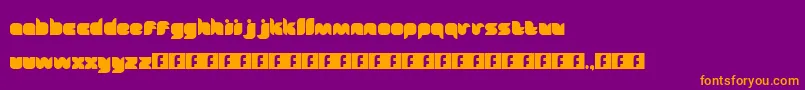 Fairytale Font – Orange Fonts on Purple Background