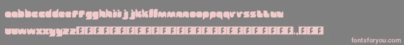 Fairytale Font – Pink Fonts on Gray Background