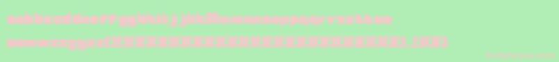Fairytale Font – Pink Fonts on Green Background