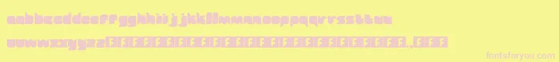 Fairytale Font – Pink Fonts on Yellow Background