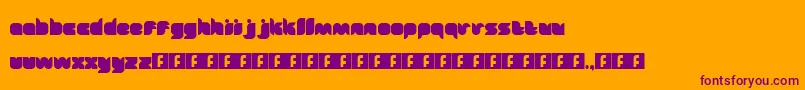 Fairytale Font – Purple Fonts on Orange Background