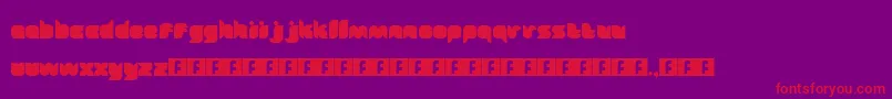 Fairytale Font – Red Fonts on Purple Background