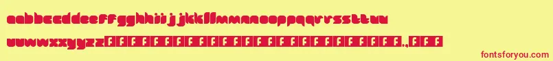 Fairytale Font – Red Fonts on Yellow Background