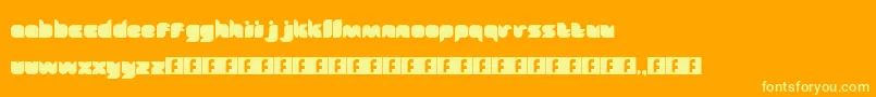 Fairytale Font – Yellow Fonts on Orange Background