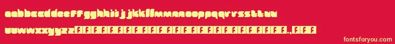 Fairytale Font – Yellow Fonts on Red Background