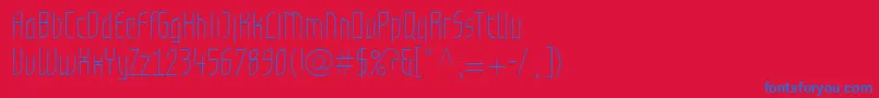 GrafiloneLlLight Font – Blue Fonts on Red Background