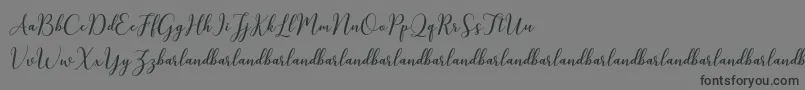 KissitaScriptDemo Font – Black Fonts on Gray Background