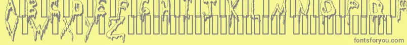 More about GrossoutShadow Font GrossoutShadow Font – Gray Fonts on Yellow Background
