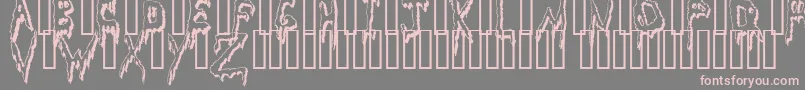 Weitere Informationen zur GrossoutShadow-Schriftart GrossoutShadow-Schriftart – Rosa Schriften auf grauem Hintergrund