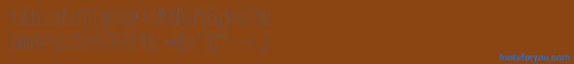 More about Htkissme Font Htkissme Font – Blue Fonts on Brown Background