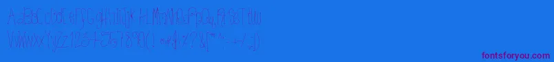 Saiba mais sobre a fonte Htkissme Fonte Htkissme – fontes roxas em um fundo azul