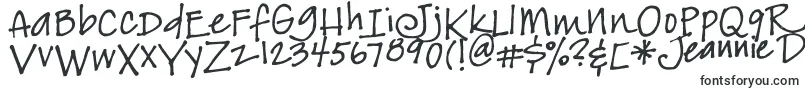 Jeansfont-fontti – Käsinkirjoitetut fontit