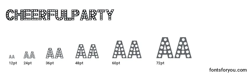 CheerfulParty (106593) Font Sizes