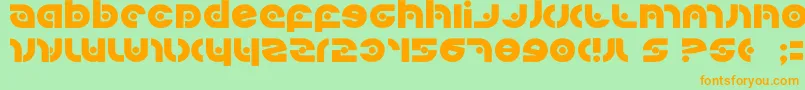 Kovacs ffy Font – Orange Fonts on Green Background