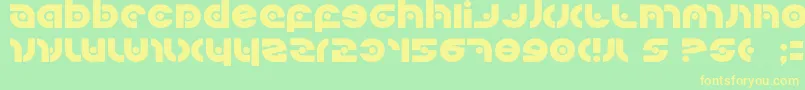 Kovacs ffy Font – Yellow Fonts on Green Background