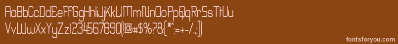 Шрифт ErinalNarrow – розовые шрифты на коричневом фоне