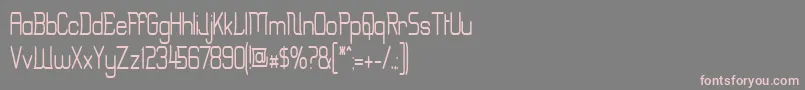 Шрифт ErinalNarrow – розовые шрифты на сером фоне