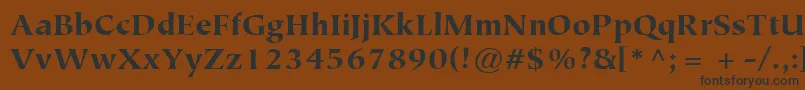 ItcTiepoloLtBlack Font – Black Fonts on Brown Background