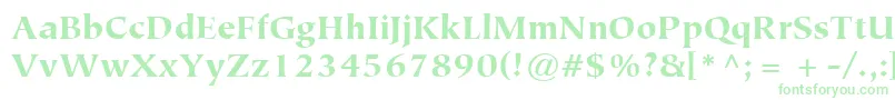 ItcTiepoloLtBlack Font – Green Fonts on White Background
