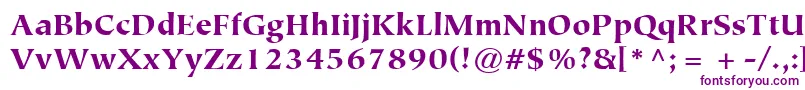 ItcTiepoloLtBlack-Schriftart – Violette Schriften auf weißem Hintergrund