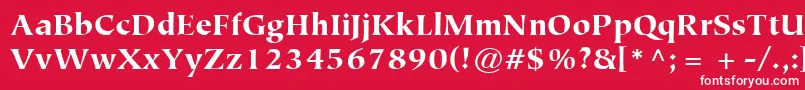 ItcTiepoloLtBlack Font – White Fonts on Red Background