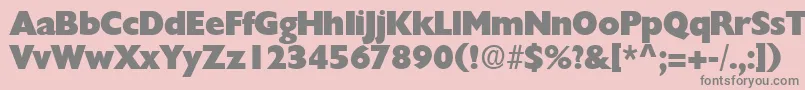 HeraldRegular Font – Gray Fonts on Pink Background