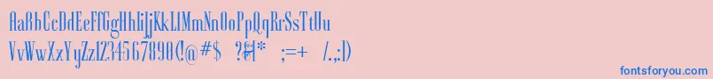Подробнее о шрифте Ayresregular Шрифт Ayresregular – синие шрифты на розовом фоне