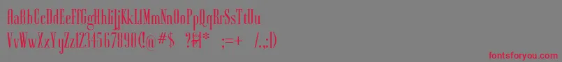 Ayresregular Font – Red Fonts on Gray Background