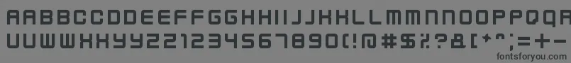 Шрифт KenneyFutureNarrow – чёрные шрифты на сером фоне