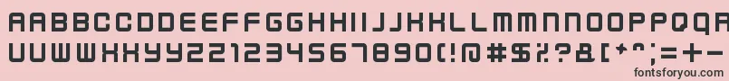 Шрифт KenneyFutureNarrow – чёрные шрифты на розовом фоне
