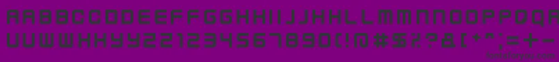 KenneyFutureNarrow Font – Black Fonts on Purple Background
